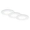 3er Set LED Einbauleuchte, Ø 8,5 Cm, 4,9 W, Weiß