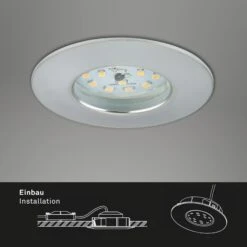 3er Set LED Einbauleuchte, Ø 7,5 Cm, Alu -Briloner Store led einbauleuchten alu 3er set 3xled funktion 78f42442bdebadfc47512f0f63777fa1