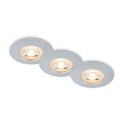 LED Einbauleuchten, Ø9 Cm, 3x LED, 5 W, 480 Lm, Chrom-matt