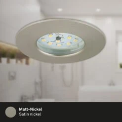 3er Set LED Einbauleuchte, Ø 7,5 Cm, Matt-Nickel -Briloner Store led einbauleuchten matt nickel 3xled modul detail1 5a0391a2bb355652506f4b53d2f9732b