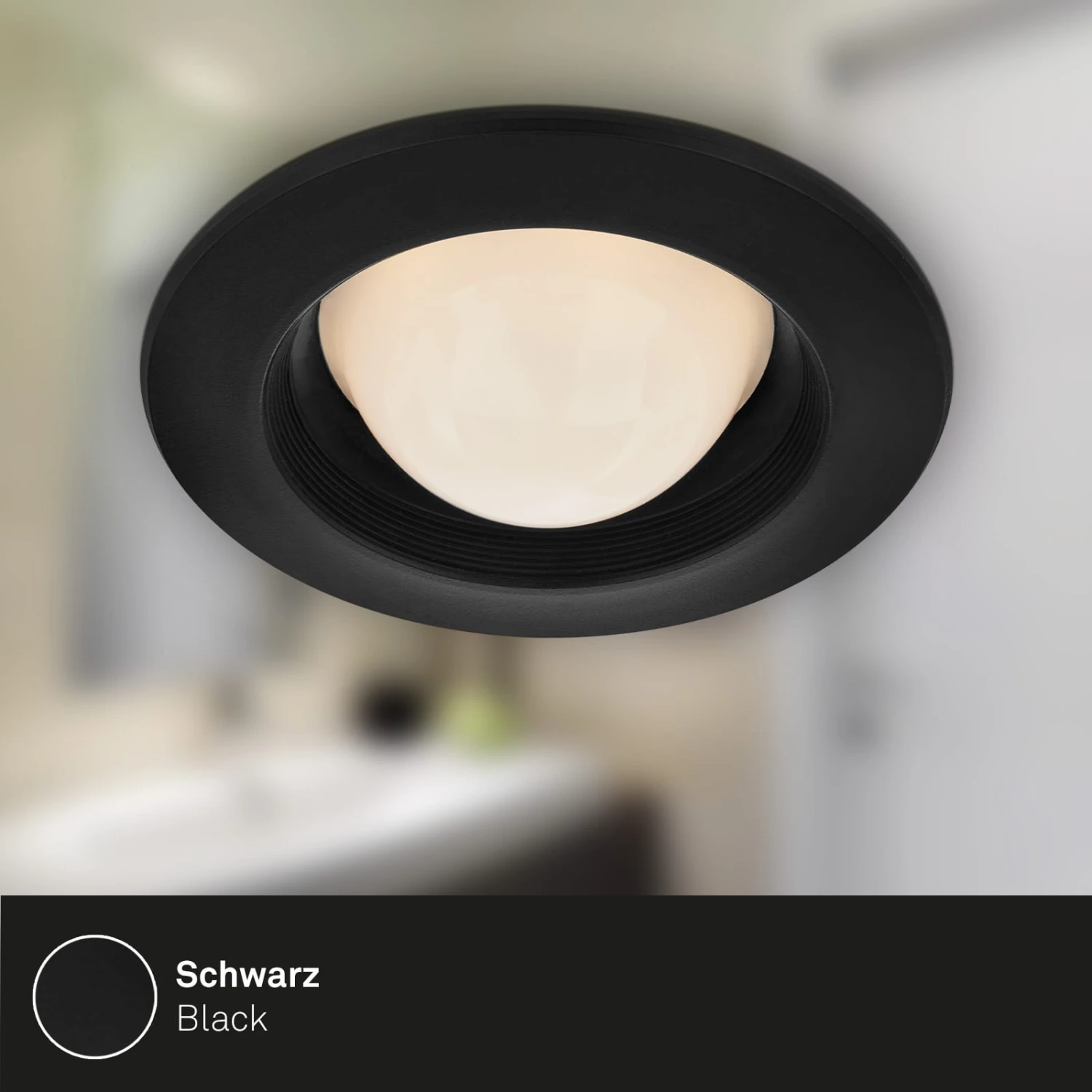 LED Einbauleuchten-Set, Ø9,5 Cm, 3x LED, 3 W, 260 Lm, Schwarz 5 LED Einbauleuchten-Set, Ø9,5 Cm, 3x LED, 3 W, 260 Lm, Schwarz – Bild 5