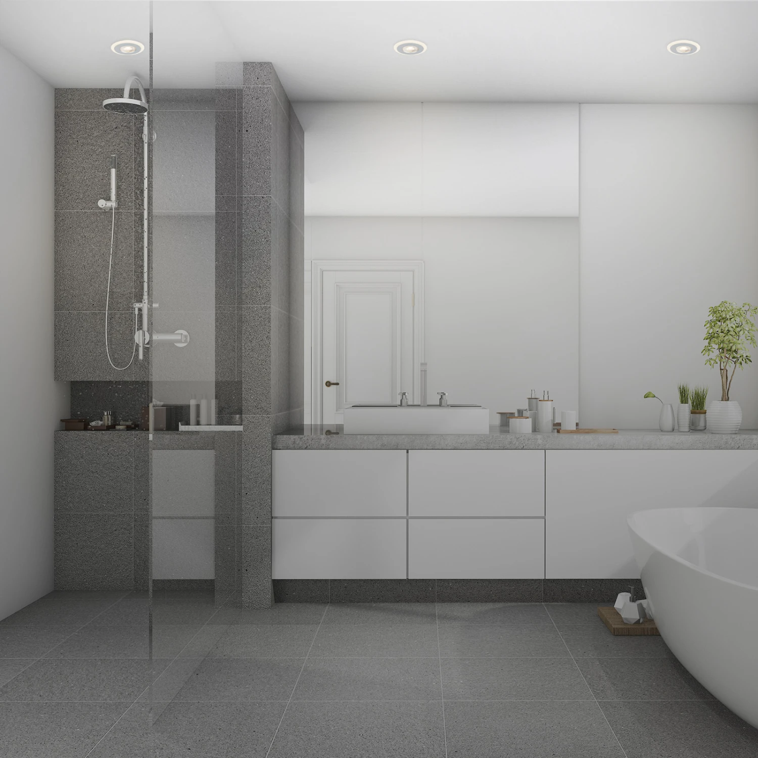 LED Einbauleuchten-Set, Ø8,4 Cm, 3x LED, 5 W, 460 Lm, Chrom-matt 5 LED Einbauleuchten-Set, Ø8,4 Cm, 3x LED, 5 W, 460 Lm, Chrom-matt – Bild 5