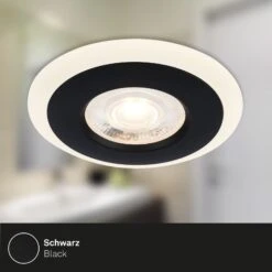 LED Einbauleuchten-Set, Ø8,4 Cm, 3x LED, 5 W, 460 Lm, Schwarz -Briloner Store led einbauleuchten set schwarz b823198398e467271cf0b6e2140aa55e
