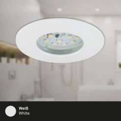 3er Set LED Einbauleuchte, Ø 7,5 Cm, Weiß 12 3er Set LED Einbauleuchte, Ø 7,5 Cm, Weiß -Briloner Store led einbauleuchten weiss 3er set 3xled detail1 05dbfa2e4f5254b3a7608306b50366c1