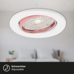 3er-Set Spot Einbauleuchte, Ø 8,6 Cm, 5,5 W, Weiß -Briloner Store led einbauleuchten weiss 3er set funktion efbaf3252f8317f841d771b28e855f5c
