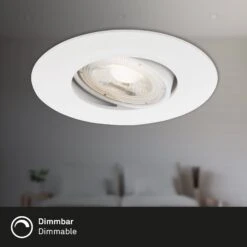 3er Set LED Einbauleuchte, Ø 9 Cm, 4,9 W, Weiß -Briloner Store led einbauleuchten weiss 3xled platine funktion cb7df6eaf68cb7f93da2c5cb11a40448