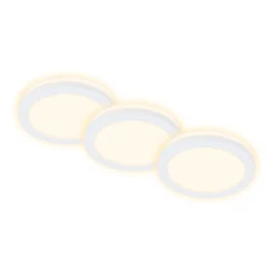 LED-Einbauleuchten, Ø8,4 Cm, 3x LED, 3 W, 350 Lm, Weiß