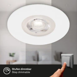 LED Einbauleuchten, Ø9 Cm, 4x LED, 4,9 W, 480 Lm, Weiß -Briloner Store led einbauleuchten weiss 935321110358fab01fecb108bdb86af4