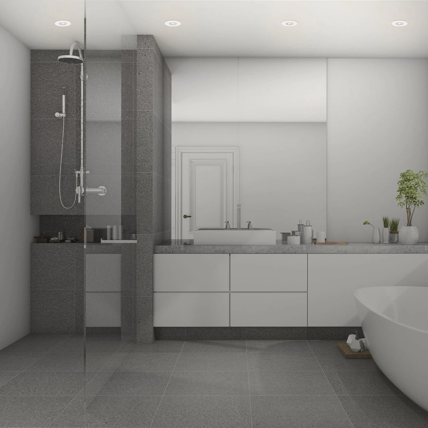 LED Einbauleuchten, Ø9 Cm, 4x LED, 4,9 W, 480 Lm, Matt-weiß 3 LED Einbauleuchten, Ø9 Cm, 4x LED, 4,9 W, 480 Lm, Matt-weiß – Bild 3