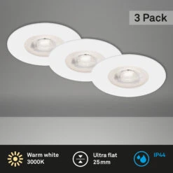 3er Set LED Einbauleuchte, Ø 9 Cm, 5 W, Weiß 12 3er Set LED Einbauleuchte, Ø 9 Cm, 5 W, Weiß -Briloner Store led einbauleuchten weiss led platine titelbild beb0c63cd79bba8891500dec604223a0