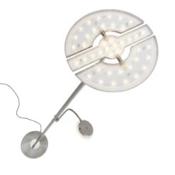 LED Touch Stehleuchte Ø 32 Cm 3x7,5W 750lm Matt-nickel 10 LED Touch Stehleuchte Ø 32 Cm 3x7,5W 750lm Matt-nickel -Briloner Store led fluter mit lesearm matt nickel 694a8f1113dc4fff323a00f20000d9fe