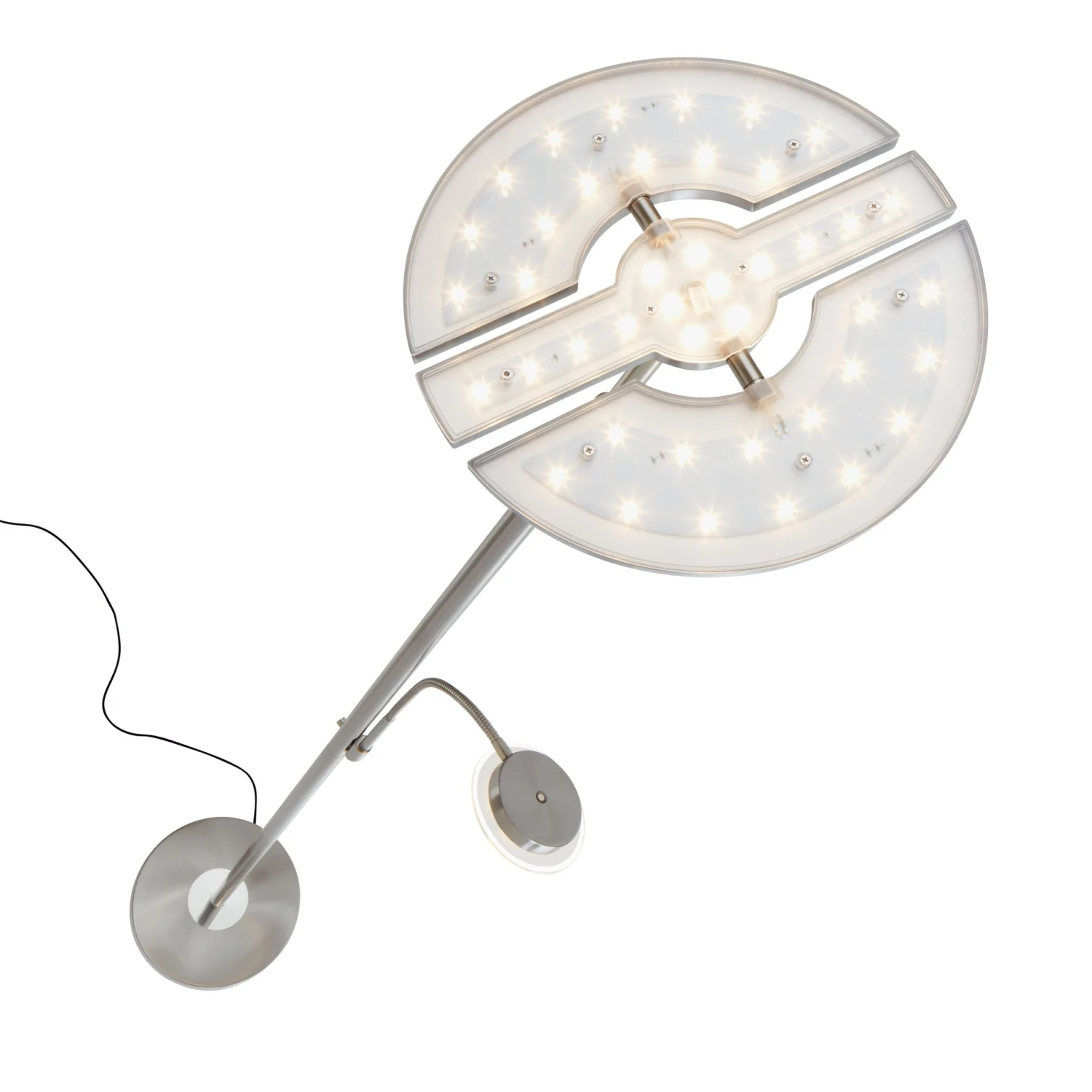 LED Touch Stehleuchte Ø 32 Cm 3x7,5W 750lm Matt-nickel 4 LED Touch Stehleuchte Ø 32 Cm 3x7,5W 750lm Matt-nickel – Bild 4