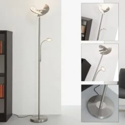 LED Touch Stehleuchte Ø 32 Cm 3x7,5W 750lm Matt-nickel 13 LED Touch Stehleuchte Ø 32 Cm 3x7,5W 750lm Matt-nickel -Briloner Store led fluter mit lesearm matt nickel ed50a17b06c7c787e78f762193b2c623