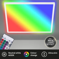 SLIM LED Panel, 42 Cm, 2700 LUMEN, 22 WATT, Weiß 11 SLIM LED Panel, 42 Cm, 2700 LUMEN, 22 WATT, Weiß -Briloner Store led panel rgb ultraflach titelbild a6dec45a420e848a4891660ae440f6a5