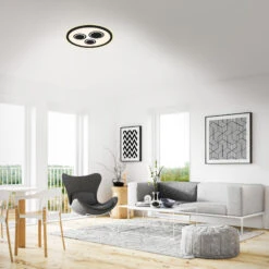 LED Panel, Ø 42,3 Cm, 3000 LUMEN, 22 WATT, Schwarz -Briloner Store led panel schwarz 25e0c441f06080574c40d06ba88af6d1