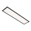 Briloner Simple LED Deckenleuchte, LED Panel Flach, Eckig, 100x25 Cm, Schwarz