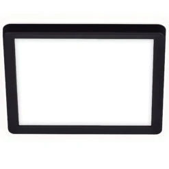 Briloner Slim LED Deckenleuchte, Backlight, Flach, Eckig, 19x19cm, Schwarz