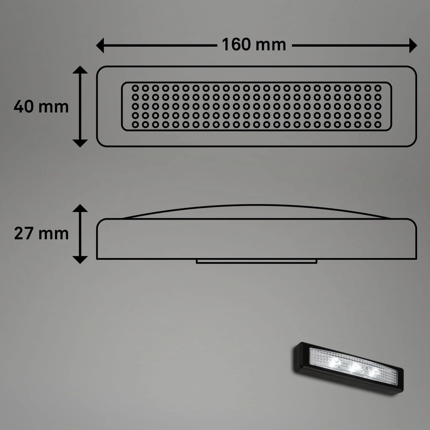 LED Lero Indoor 16 Cm 3x0,06W 5lm Schwarz 5 LED Lero Indoor 16 Cm 3x0,06W 5lm Schwarz – Bild 5