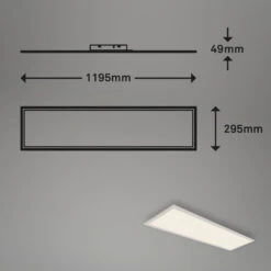 Sensor LED Panel, 119,5 Cm, 4100 LUMEN, 38 WATT, Weiß 11 Sensor LED Panel, 119,5 Cm, 4100 LUMEN, 38 WATT, Weiß -Briloner Store led sensor panel weiss masszeichnung 91bd576dc8ada1d1ac85fe9ab1582eb4