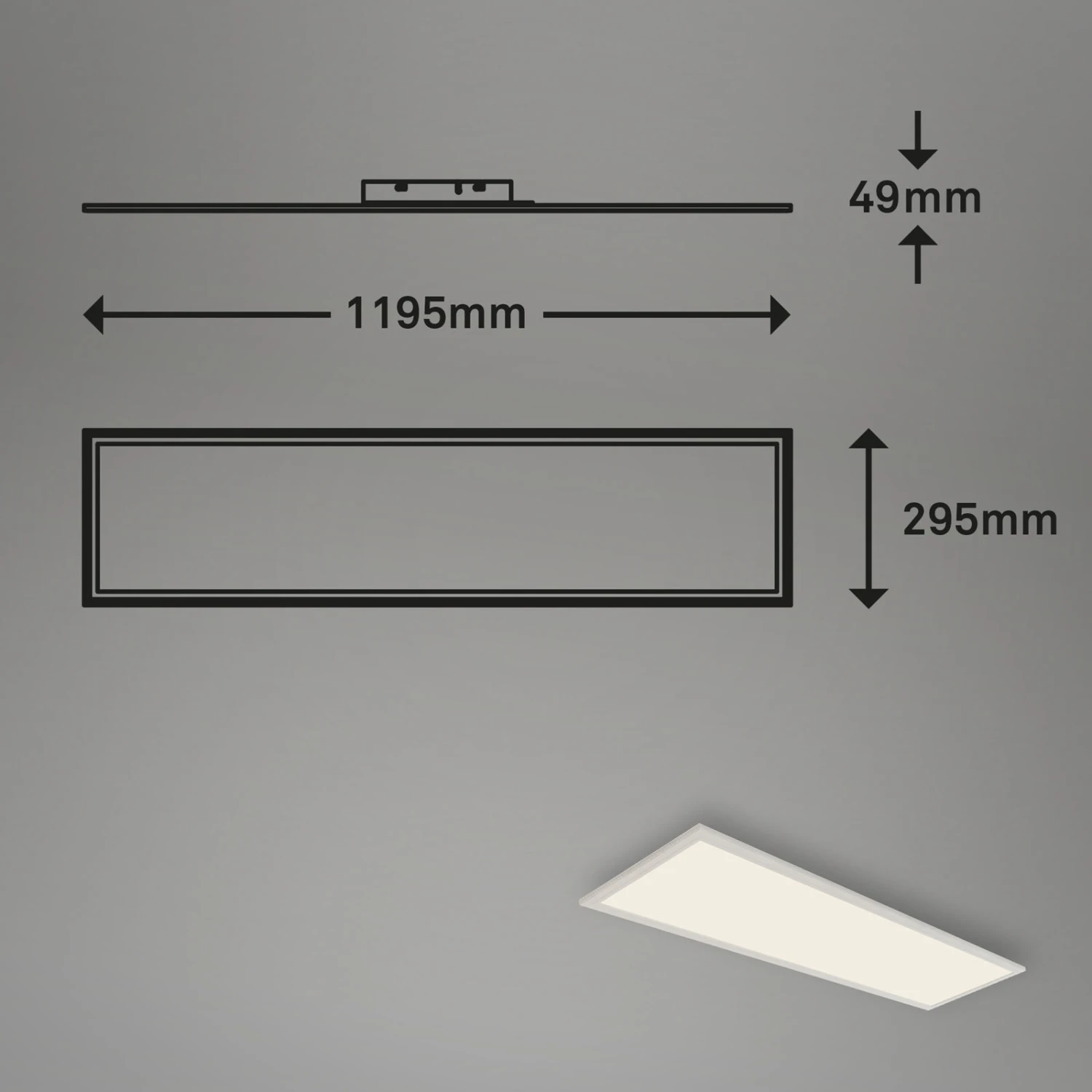 Sensor LED Panel, 119,5 Cm, 4100 LUMEN, 38 WATT, Weiß 6 Sensor LED Panel, 119,5 Cm, 4100 LUMEN, 38 WATT, Weiß – Bild 6
