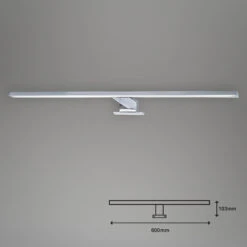 LED Spiegelleuchte 60 Cm 8W 780lm Chrom 7 LED Spiegelleuchte 60 Cm 8W 780lm Chrom -Briloner Store led spiegelleuchte chrom led platine masszeichnung 30519e9311193771b560e010e50dce79