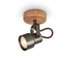 Briloner Tahun Wandleuchte, Schwenkbar, Warmweißes Licht, Antik-Grau