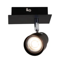 Briloner Rock LED Wandleuchte, Schwenkbar, Warmweißes Licht, Schwarz -Briloner Store led spot schwarz 1xled gu10 detail2 c4b4f6de508e96c08d340ccebea27521