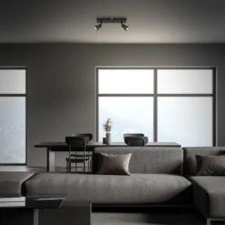 Spotleuchte 32 Cm 2xGU10 4,9W 460lm Schwarz -Briloner Store led spotleuchte schwarz 2xled gu10 milieu1 97611d81d67ae7d8eaa0b488abf5b4e0