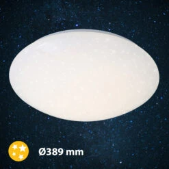 STERNENHIMMEL LED Deckenleuchte, Ø 38 Cm, 18 W, Weiß -Briloner Store led sternenhimmel deckenleuchte klassisch 40cm titelbild 878e8694ffd68a2f0153f79920e9c070