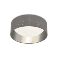 STERNENHIMMEL LED Deckenleuchte, Ø 32 Cm, 12 W, Grau-Silber