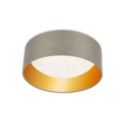 STERNENHIMMEL LED Deckenleuchte, Ø 32 Cm, 12 W, Taupe-Gold