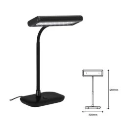 LED Tischleuchte, 44 Cm, 7,5 W, Schwarz -Briloner Store led tageslichtleuchte schwarz led masszeichnung de94a6e672f04f07038855c79710754c