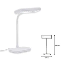 LED Tischleuchte, 44 Cm, 7,5 W, Weiß -Briloner Store led tageslichtleuchte weiss led masszeichnung 2b09bf0371f5f1d216701955c5bb8b55