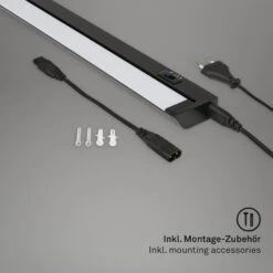 LED Unterbauleuchte 54,5 Cm 6W 800lm Schwarz -Briloner Store led unterbauleuchte schwarz afe274625db314ba663e621786cc0e89