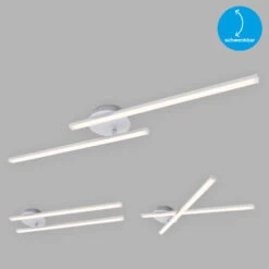 LED Deckenleuchte 78,2 Cm 2x18W 1400lm Aluminium -Briloner Store led wand und deckenleuchte alu b8c2991b3fbc3b441454c245a1960752