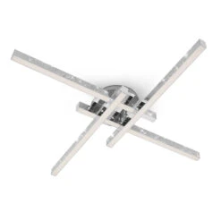 LED Deckenleuchte, 60 Cm, 21 W, 2900 Lm, Chrom