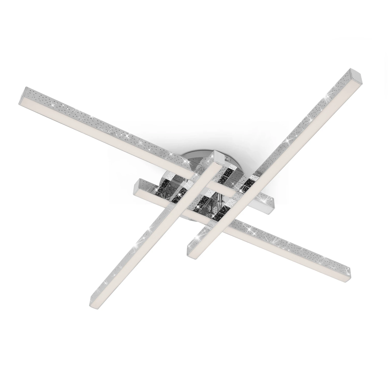 LED Deckenleuchte, 60 Cm, 21 W, 2900 Lm, Chrom 1 LED Deckenleuchte, 60 Cm, 21 W, 2900 Lm, Chrom