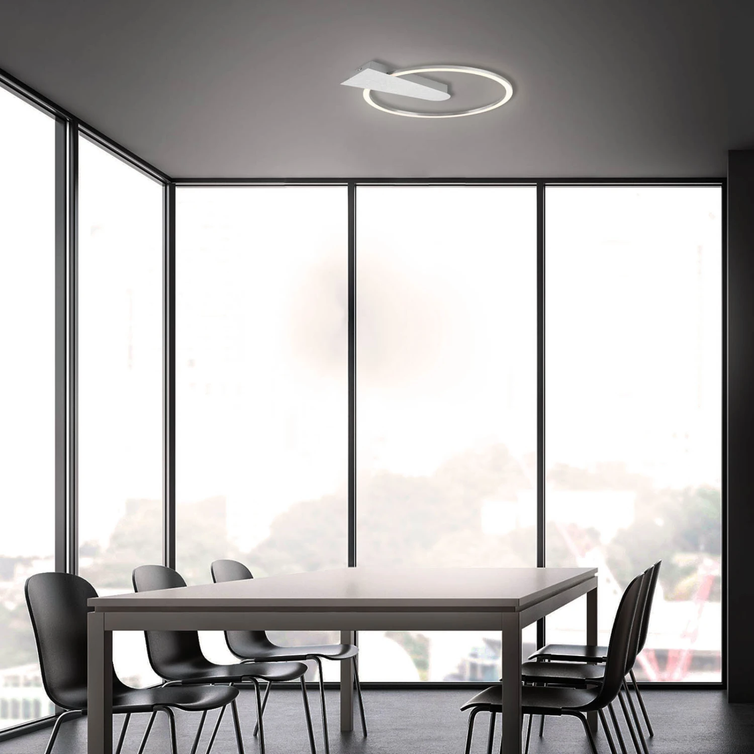 LED Deckenleuchte, Ø 29,5 Cm, 12 W, Alu-Chrom 3 LED Deckenleuchte, Ø 29,5 Cm, 12 W, Alu-Chrom – Bild 3