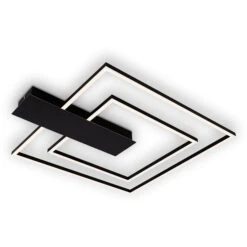 LED Deckenleuchte, 57 Cm, 25 W, 3000 Lm, Schwarz