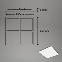 Multi RGB CCT Led-Panel, 44,5 Cm, LED-Platine, 24 W, 2400 Lm, Weiß -Briloner Store multi rgb cct panel weiss led platine masszeichnung 9783bdfc476584865b966a4771bc60a7