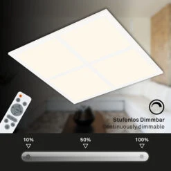 Multi RGB CCT Led-Panel, 44,5 Cm, LED-Platine, 24 W, 2400 Lm, Weiß -Briloner Store multirgb cct panel weiss 1xled platine funktion3 0b716c97da4f61621978f00bdf095396