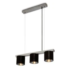 Pendelleuchte, 136 Cm, Exkl. 3x E14, Antik-silber