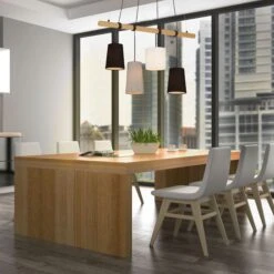 Pendelleuchte, 90 Cm, Max. 25 W, Holz-Schwarz 7 Pendelleuchte, 90 Cm, Max. 25 W, Holz-Schwarz -Briloner Store pendelleuchte holz 4xe14 milieu2 ee4f9096b1ccb15ec5e89f9d1dbbc8f3