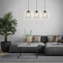 Pendelleuchte, 70 Cm, Max. 60 W, Schwarz -Briloner Store pendelleuchte holz schwarz 3xe27 funktion cce24b634dbe349104f56b281caa30fb