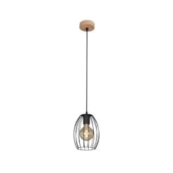 Pendelleuchte, Ø 17,5 Cm, Max. 60 W, Schwarz