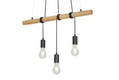 Pendelleuchte, 70 Cm, Max. 25 W, Holz-Schwarz 11 Pendelleuchte, 70 Cm, Max. 25 W, Holz-Schwarz -Briloner Store pendelleuchte holzmetallschwarz 3xe27 detail1 d638756dd5d8ca89e7202c3964f6d6c7