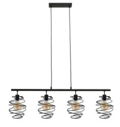 Pendelleuchte, 130 Cm, Max. 60 W, Schwarz