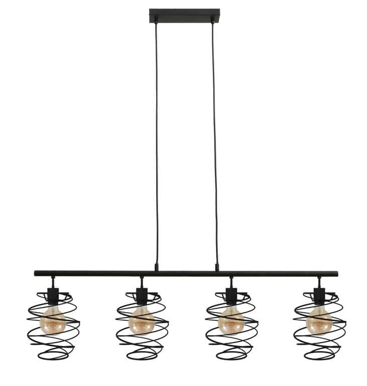 Pendelleuchte, 130 Cm, Max. 60 W, Schwarz 1 Pendelleuchte, 130 Cm, Max. 60 W, Schwarz