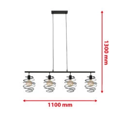 Pendelleuchte, 130 Cm, Max. 60 W, Schwarz 7 Pendelleuchte, 130 Cm, Max. 60 W, Schwarz -Briloner Store pendelleuchte schwarz 4xe27 6 exkl masszeichnung f31fb876ee0d01731c8554d2c0c4a6b8