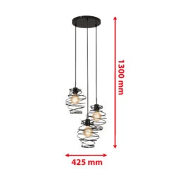 Pendelleuchte, Ø 30 Cm, Max. 60 W, Schwarz -Briloner Store pendelleuchte schwarz e27 6 exkl masszeichnung bcc35061fddb0abd63e04dc30884ec1f